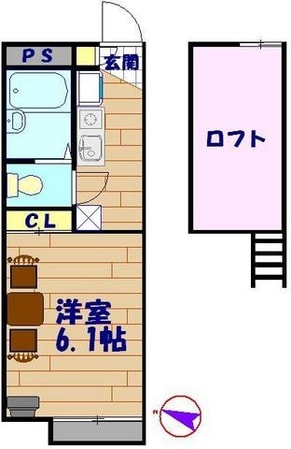 レオパレスルミエール０２の物件間取画像